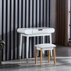 China Dresser With Solid Wood Feet 80*40*75cm With Stool And Drawer on sale