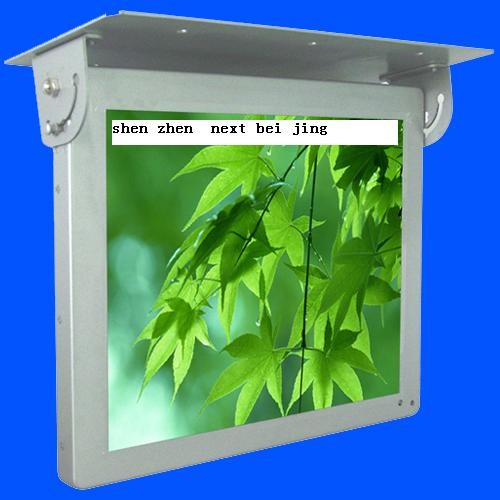 19inch HD WIFI / 3G Bus Digital Signage , Antivibration Design Bus LCD