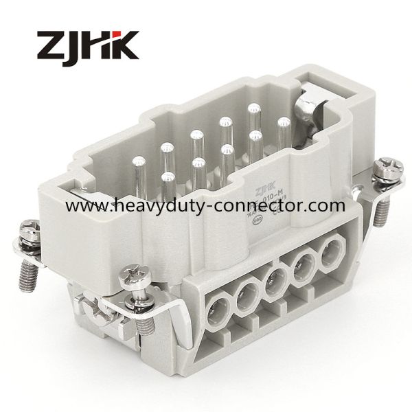 Quality 16A 10 Pin Rectangular Connector Replace Harting Han E 10 Pos M Insert Screw 09330102601 wholesale