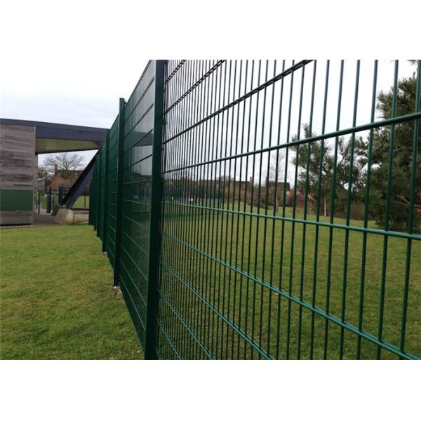 High Security Double Wire Welded Fence Hot Dipped Galvanized 868 Fence