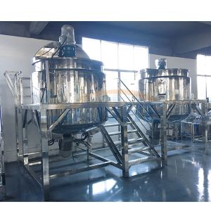 ABB 2000L Cosmetic Homogenizer Mixer , Platform Hand Sanitizer Mixing Equipment