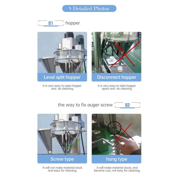 Canned Dosing Auger Filling Packing Machine 500g Coffee Powder Filling Machine