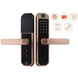 Cheap Keyless Entry Smart Wifi Door Lock Keypad APP Control IC Card Wifi Connected Door Lock for sale