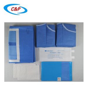 China EO Sterilized Laparotomy Packs General Drape Kit Blue on sale