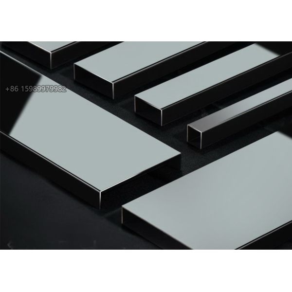 mirror black stainless steel u profile