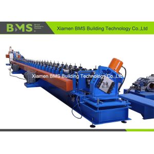 China Servo Motor Drive Metal Stud And Track Roll Forming Machine To Storage Shelf Rack Column on sale
