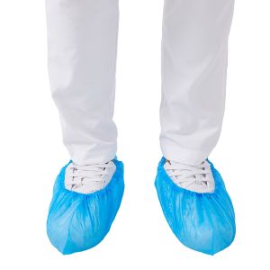 PP Nonwoven Automatic Shoe Cover , Anti Pull Disposable Shoe Cover