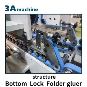 Mechanical Driven SHH*800AG-2 Automatic Bottom Lock Press Flexo Folder Gluer