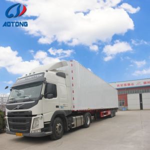 3 Axles Dry Cargo Box Type Van Cargo Truck Semi Trailer with Q235 or Q345 Main
