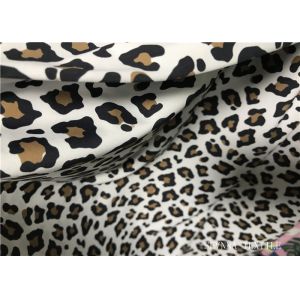 Custom Printed Double Knit Fabric Panther Print With Wet Screen Printing