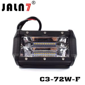 LED Light Bar JALN7 72W 3Rows Flood LED Driving Lamp Super Bright Off Road