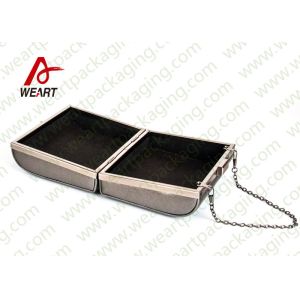 Cheap Grey Cardboard Gift Contanier Customized Paper Box Flat Tape Rope for sale