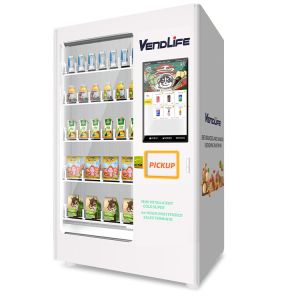 Large Capacity Fresh Food Vending Machine 304SS Elevator Platform Dustproof