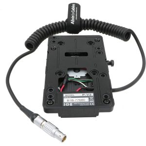 Cheap V-Mount Battery Plate For Red Scarlet Epic Camera With 6 Pin Coiled Power Cable for sale