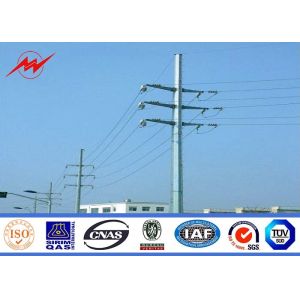 China 17m Galvanized Power Transmission Poles ASTM A123 Grace 65 Steel  Pipe Metal Tubular Steel Pole on sale