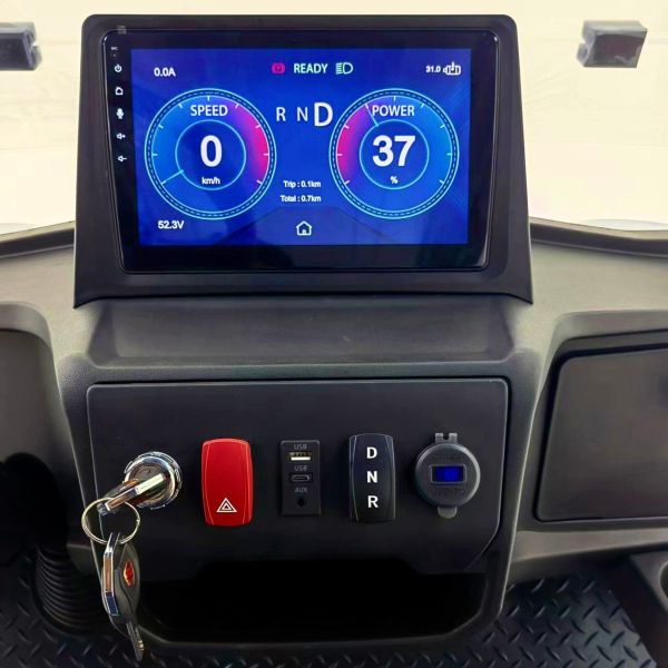 CE Approved 2 Seaters 48V High-Speed Golf Buggy Electric Cart with Cargo Box Closed Truck Housekeeping