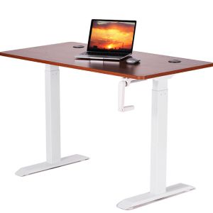 SPCC Steel Frame Material Home Office Workstation Computer Sit Stand Table for