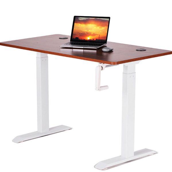 SPCC Steel Frame Material Home Office Workstation Computer Sit Stand Table for