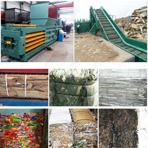 120T Automatic Horizontal Baler Hyd Cotton Compactor For Waste Plastic Bottles