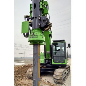Portable Single Load Transportation Hydraulic Piling Rig Small Torque 50kn.M