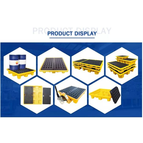 Poly Plastic Spill Pallets Oil Drum Secondary Containment Pallets