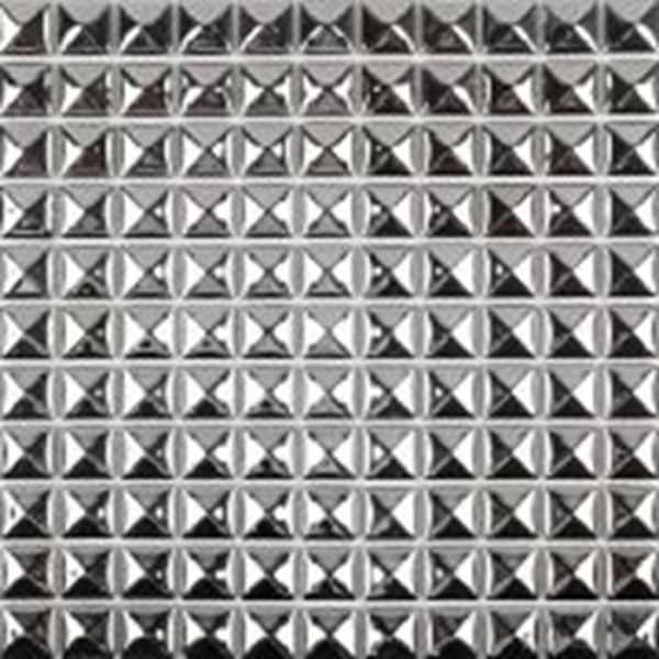 Quality Decorative Silver Metallic Floor Tiles , Solid Mirror Metallic Mosaic Bathroom Tiles wholesale