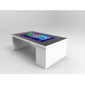 1080p Interactive Touch Screen Coffee Table White Shell Resolution 1920×1080