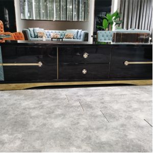 2.2x0.55m Italian Style TV Stand 17.7" Console With Drawers And Cabinets