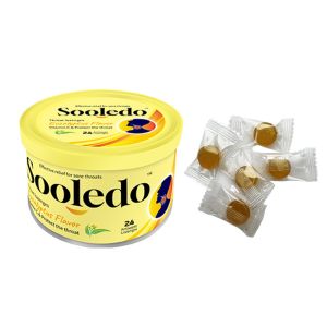 Iron Tin Box Throat Lozenges Eucalyptus Flavor With Candy Shape