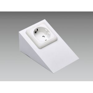 Cheap Painted Metal Steel Lighting Fixture Parts For Corner Furniture Kitchen 30 x 75 x 50 mm SEC-N-SK101 for sale