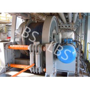 Grey Colour Anchor Windlass Winch Smooth Durm For Pulling / Pushing