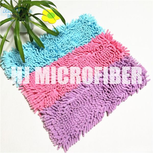 Quality 100% Polyester Material Fluffy 18" Chenille Wet Mop Pad , Microfiber Mop Refill Pad wholesale