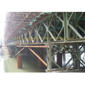 Q345 Chord Reinforcement Structural Steel Bridge For Bailey Bridge
