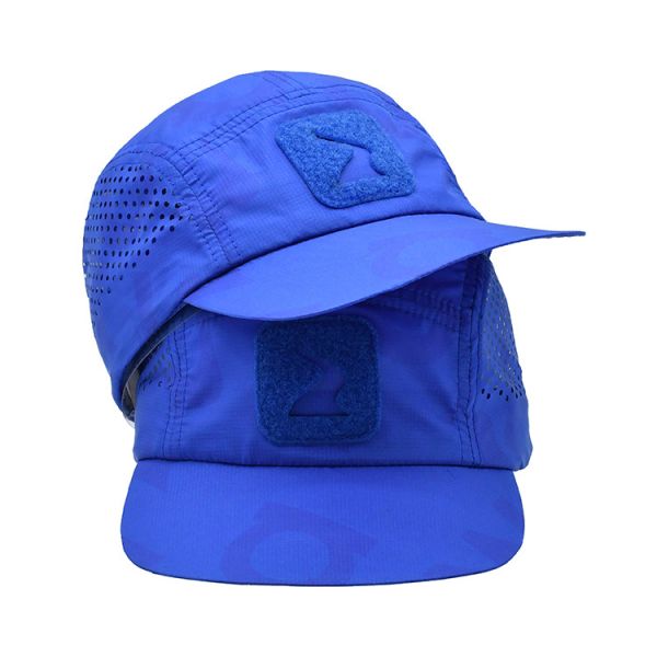 Quality Cotton Nylon Polyester 5 Panel Camper Hat With Medium Brim Length And Lining wholesale