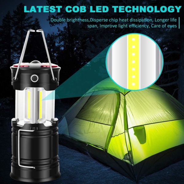 Quality Camping Lanterns Camping Accessories USB Rechargeable and Battery Powered 2-in-1 LED Lanterns, Hurricane Lights wholesale