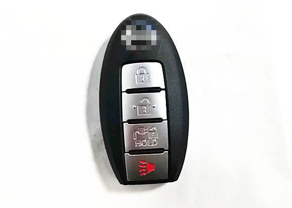 Quality 4 Button Nissan Remote Key CWTWB1U840 46 Chip PCF 7952 Black And Not Included Blade wholesale