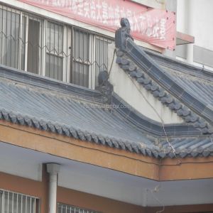 China Clay roof tiles glazed grey roof style building on sale