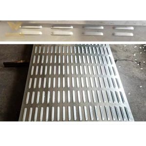 Ss304 And Aluminum Louver Punch Perforated Metal Plate Sheet Rainproof Blind