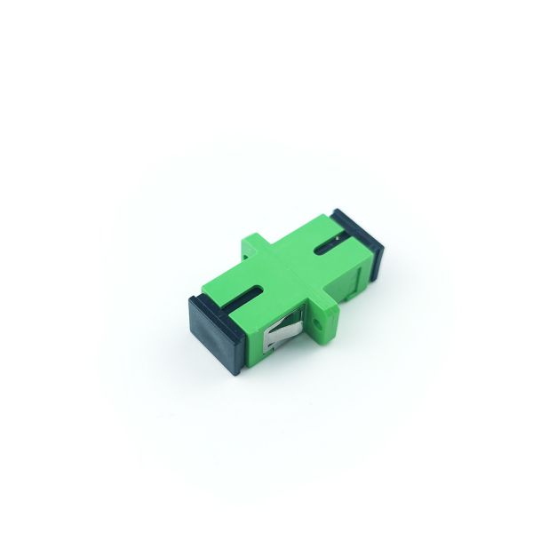 Quality Optical Fiber Active Connection Simplified Eared Dustproof SC Simplex Coupler with APC wholesale
