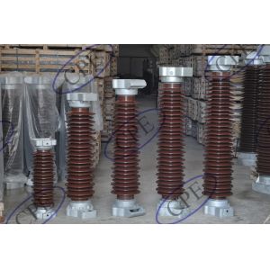 Glazed Lightning Arrester Insulator 66kV Surge Arrester