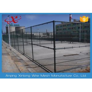 High Security Decorative Chain Link Fence Low Carbon Iron Wire Material