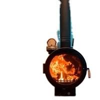 China 90cm 100cm Ceiling Suspended Fireplace Log Burners Rust Resistance on sale