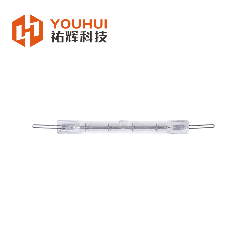 Customizable 200-4000W Clear Quartz Tungsten Filament Infrared Heating Lamp with