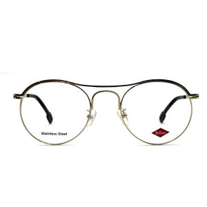 FM7124 Round Top Bar Stainless Steel Womens Optical Frames For A Timeless Chic