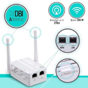 10/100M Signal Booster 2.4G 300M Wifi Router Repeater