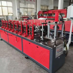 0.6-1.2mm Galvanized Steel V Channel Roll Forming Machine For Shelf Support