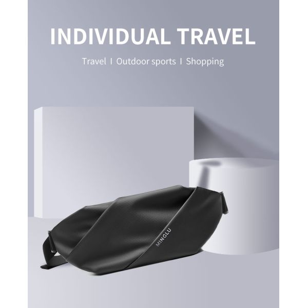 Durable Korean Style Stylish Mens Sling Bag Accept Customized Logo