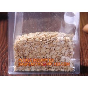 customized Silver Aluminium Foil zip lock Bag, cooking vacuum bag zipper zip