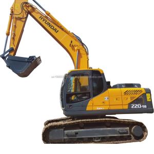 30ton Used Hyundai 220 Model Crawler Excavator with Original Hydraulic Valve