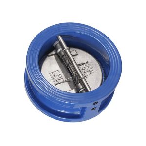 China ANSI Standard Silver Ductile Iron Wafer Type PVC 4inch 8inch Flap Type Check Valve on sale
